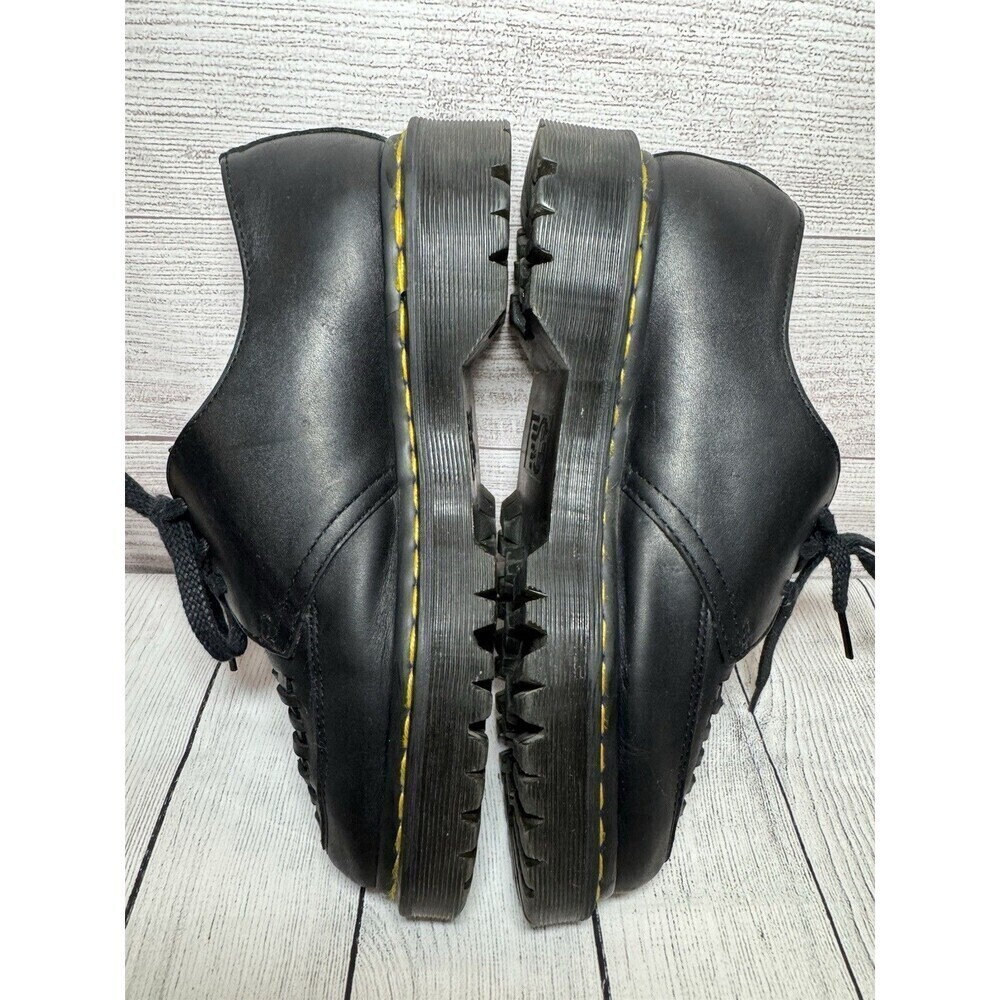 Dr Martens 1461 Bex WVN Basketweave Leather Oxford Sz 8 Men Black Luxor Shoes - Picture 7 of 13
